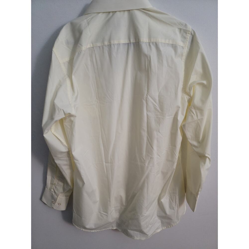 Allsense Men's Formal Button Down Yellow Dress Shirt Size XL - Picture 4 of 4